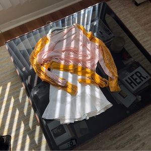 FREE PEOPLE, WOMEN'S FLORAL CROSS BODY TOP